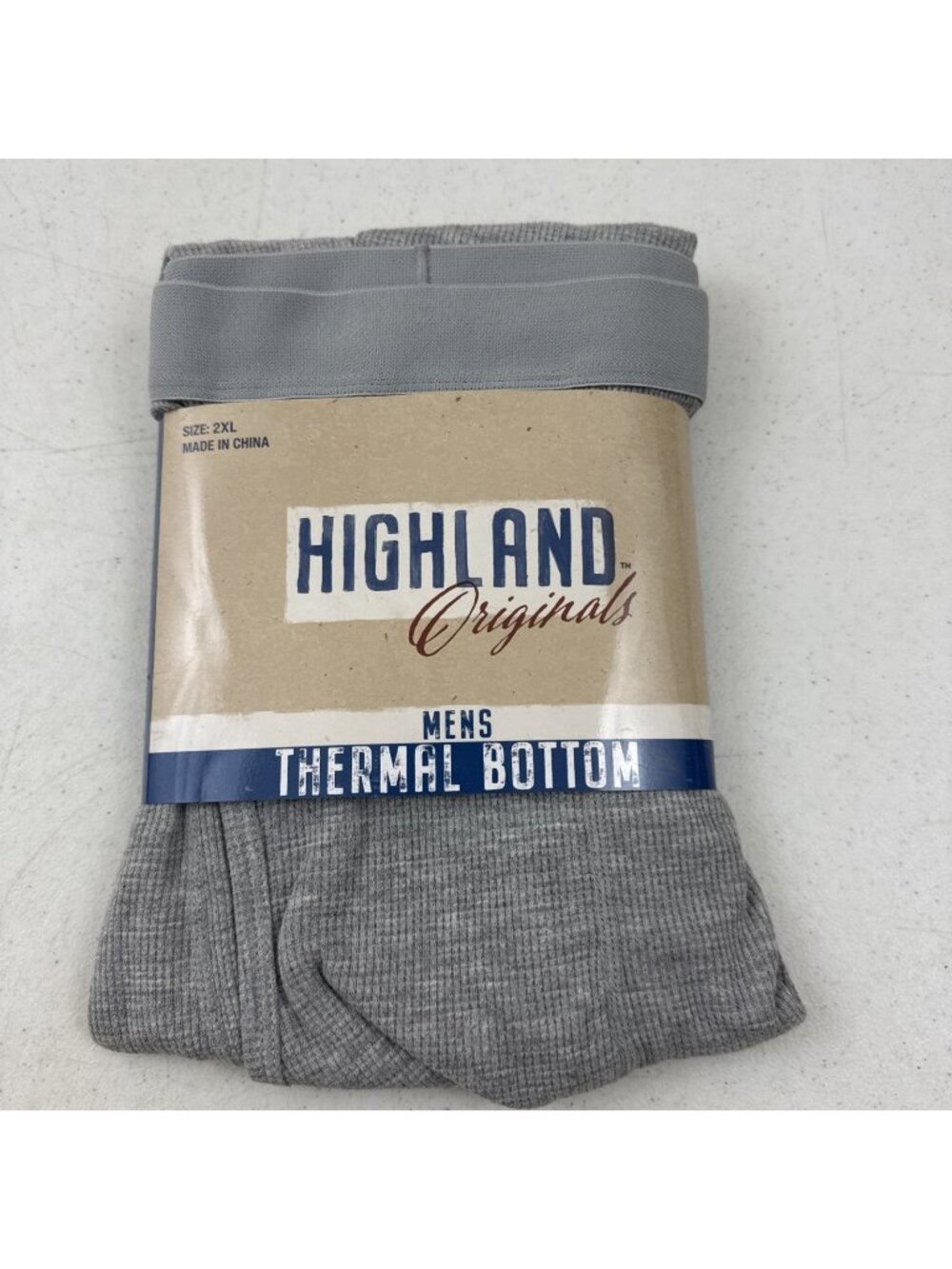 Highland Originals GRAY THERMAL UNDERWEAR BOTTOM Men's Pants Size 2XL